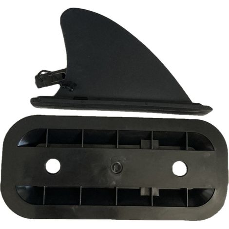 Rear rudder kit for inflatable kayak with 4-inch rear fin, clip-on rudder, water separation rudder, balancing rudder and shallow water board.