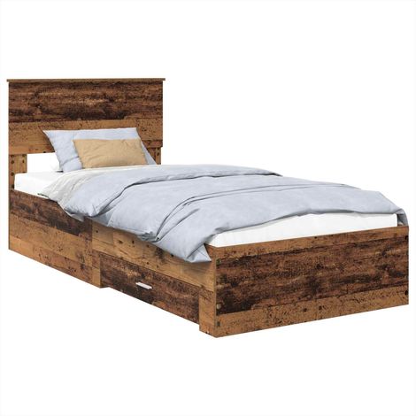 Struttura del letto Legno vecchio 90 x 190 cm Legno multistrato vidaXL