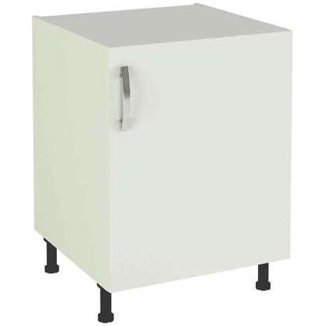 Mueble cocina con una puerta en blanco. 83 cm(alto)60 cm(ancho)58 cm(largo) (1/4)