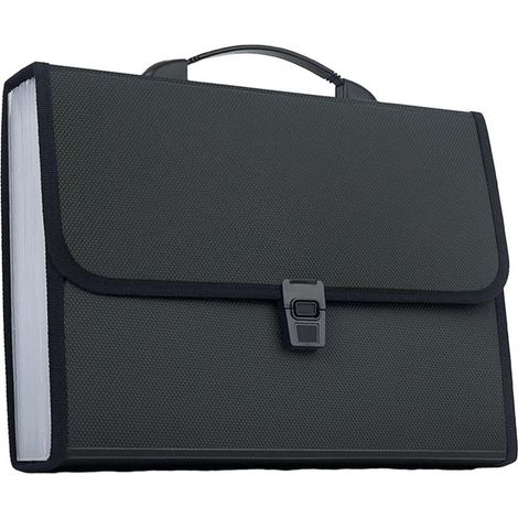 13 poches extensibles, noir Generic Classeur extensible A4, porte documents, portefeule, organisateur de documents (1/5)
