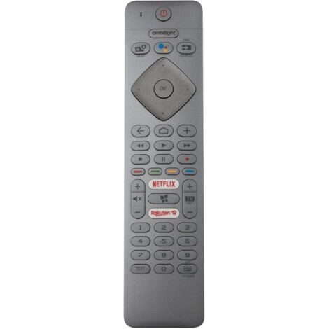 YKF463-001 Télécommande Rechange pour Philips OLED TV 43PUS7334/12 50PUS8804/12 55PUS7394/12 65OLED934/12 43PUS7394/12 55OLED804/12 55PUS8204/12 65OLED984/12 50PUS7334/12 55OLED854/12