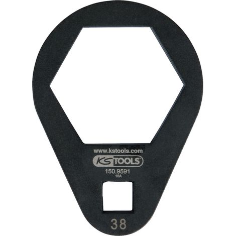 KS Tools 3/8" Einsteck-Ringschlüssel, extra flach, 38 mm - 150.9591 (1/2)