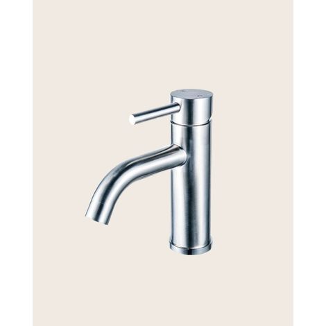 New Line Miscelatore Per Lavabo In Acciaio Inox Cromato (1/2)