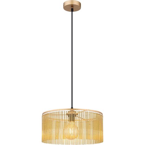 Globo - lámpara colgante - LEEDS - dorado - metal - Ø 35cm - E27 (1/5)