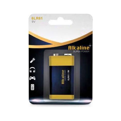 Caja 12 blisters de 1 ud de pilas alkalinas 9V GSC