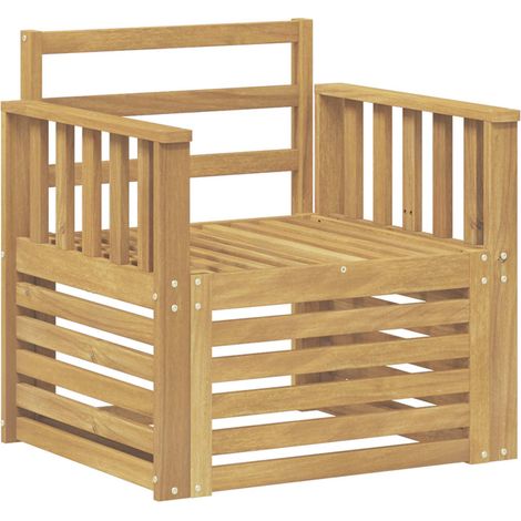 Maison Exclusive - 2 Stück Outdoor-Sofagarnitur Massivholz Akazie (1/5)