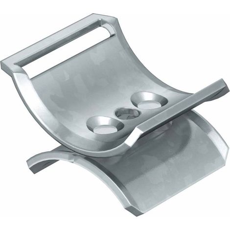 OBO Bettermann Traverse double 12-16mm acier galvanisé sendzimir zinc/aluminium, Double Dip, 1199714 (1/2)