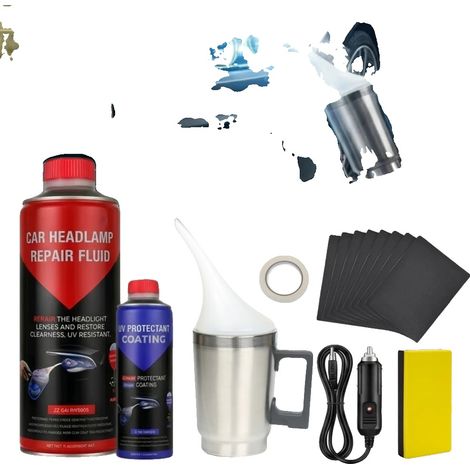 Kit de restauration des phares, volume liquide de 100 ml, matériau haute transparence, compatible avec tous les types de véhicules, restaure la clarté, facile à utiliser (1/5)