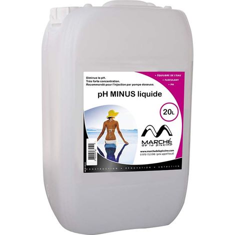 Traitement piscine OCEDIS correcteur piscine pH minus liquide 20L