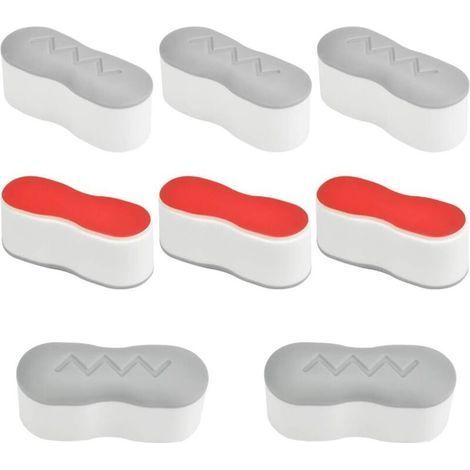 8 Pièces Patins Antidérapants pour Abattant de WC – Tampons Universels Adhésifs 4,5 x 1,8 x 2 cm pour Siège de Toilette – Maison Hôtel Restaurant (1/5)
