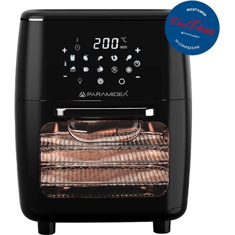 Freidora de aire caliente Pyramidea AF1208 12 L Independiente 1700 W Negra