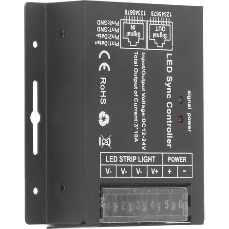 Télécommande tactile LED monochrome, sans fil, compatible RF, variateur pour rubans LED, tension continue 12-24 V. (1/5)