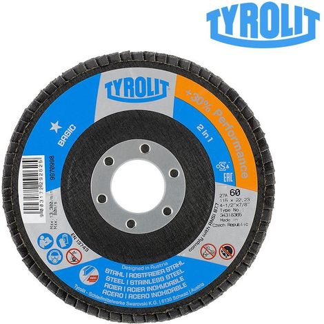 Disco Lamellare 27CLA Ø115x22,23 ZA60Q-B Tyrolit