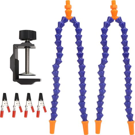 Support à souder 4 bras bleu : outil polyvalent pour réparation et assemblage de circuits imprimés