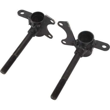 Fusée de direction de roue avant de 10 mm (noire) adaptée aux karts et véhicules tout-terrain de 110 cm3