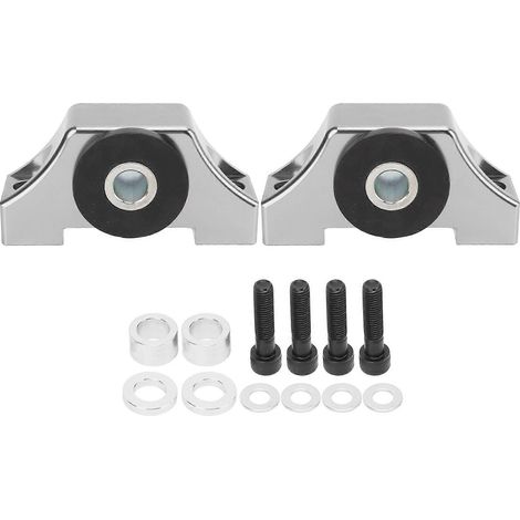 Kit de support de barre de torsion moteur en alliage d'aluminium 6061-T6, compatible avec les séries Civic EG EK BD B16 B18 B20 D16 argent. (1/5)