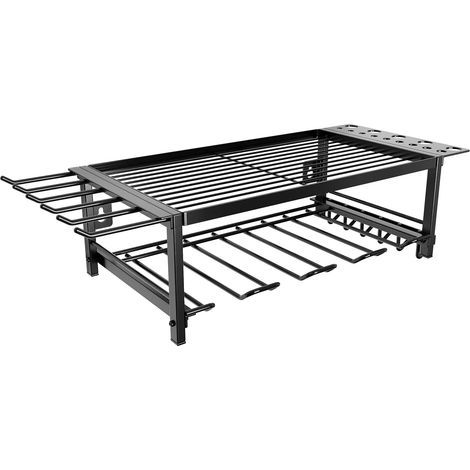 Support mural robuste à 4 niveaux pour outils électriques - Étagère de rangement pour outils électriques, idéale pour l'organisation d'atelier. (1/5)