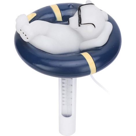 Thermomètre De Piscine Flottant à Lecture Facile, Thermomètre De Piscine, Thermomètre De Piscine De Style Ours De Dessin Animé, Accessoires De Piscine Flottants, Pour Piscines Creusées, Jacuzzi, Spa (1/4)