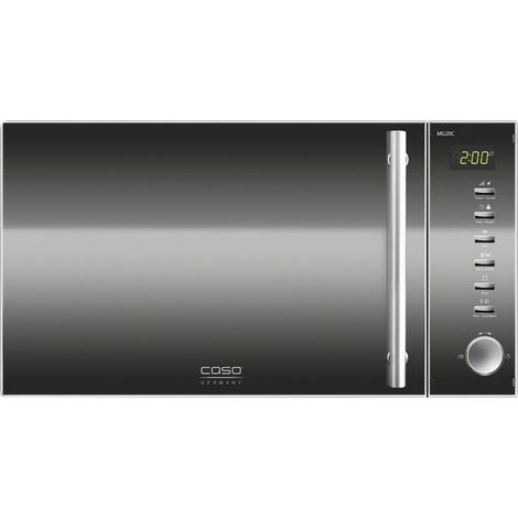 CASO MG20 Ceramic menu 2 in 1 Micro-ondes acier inoxydable, noir 800 W fonction minuteur (1/3)