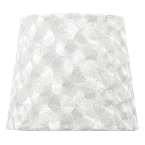 FAB 110813001 Pantalla Fatima E27 30dx15dx20htejido Blanco Nacar