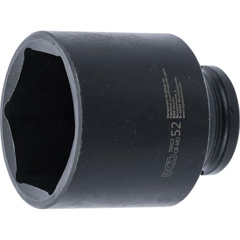 Llaves de vaso impacto hexagonal entrada 12,5 mm (1/2") 52 mm