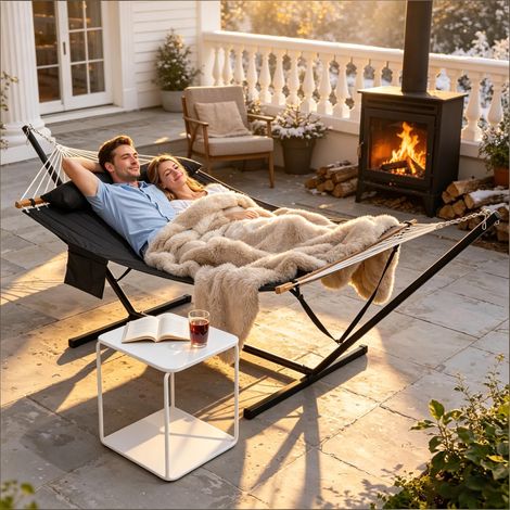 Hamac, de jardin, hamac double confortable (uniquement avec hamac)