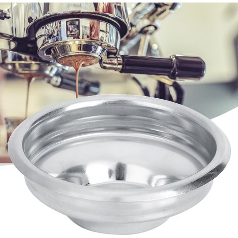 58 mm Einzel-Doppel-Porenfilterkorb für halbautomatische Kaffeemaschine, bodenloser Grifffilter (Einzeln) (1/5)