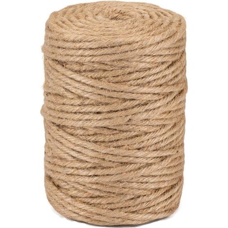 Ecleanfy - Ficelle Jute Naturelle Ø5mm - Rouleau 100m Cordeline CJN33 - Pour Décoration, Jardinage, Artisanat - 100% Naturel et Écologique (1/5)
