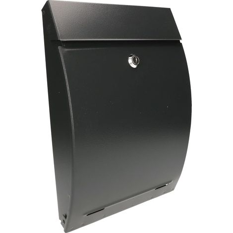 KOTARBAU Boîte aux lettres 340 x 245 x 75 mm Anthracite Format A-4 Convexe pour journaux tracts (1/5)
