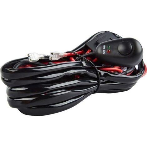 NetBoat Faisceau Electrique, Faisceau de Câblage 12V 40A pour Barre Phare Feux de Travail LED SUV ATV Camion Tout-Terrain (1/4)