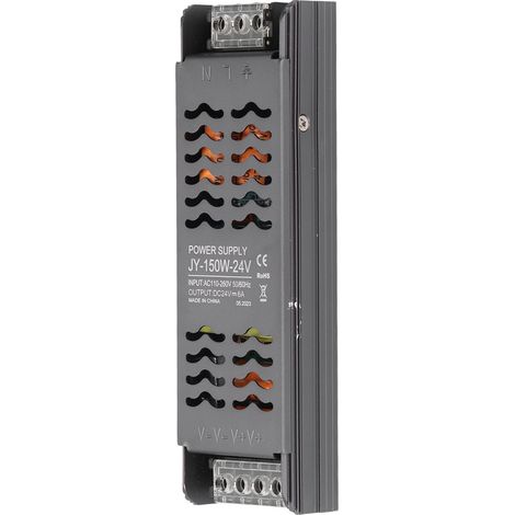 Transformateur LED 150W à tension constante, alimentation à découpage AC110-260V vers DC24V pour projets d'ingénierie (1/5)