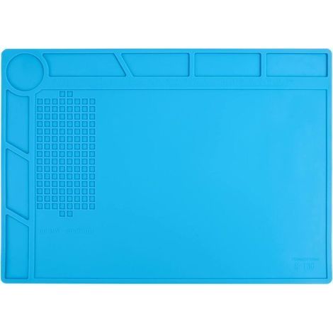 Tapis de soudure silicone, Tapis de travail magnétique résistant à la chaleur,35x25cm Tapis de réparation,Soldering Mat antistatique,Pour gauchers, pour pistolets à souder, pistolets à chaud (1/5)