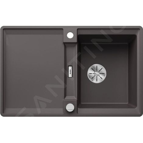Blanco Adira - Évier en silgranit, 77x49 mm, avec commande excentrique et accessoires, InFino, gris rocher 527595 (1/4)