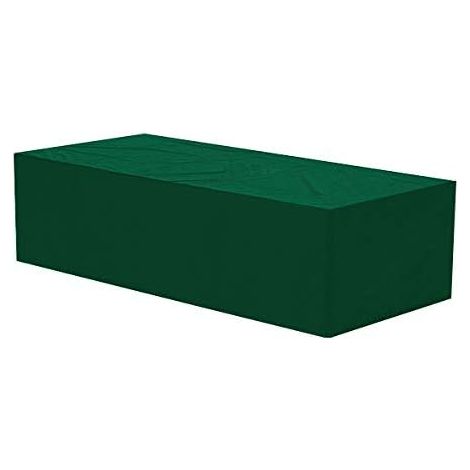 WOLTU Funda Protectora de Muebles Jardín Cubierta de Conjunto de Muebles PE Funda para Sofá Exterior Impermeable Anti-UV a Prueba de Polvo y Viento 218x77x55 cm A