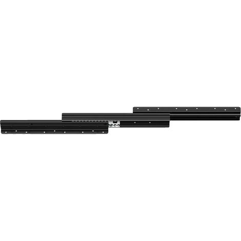 Schubladenschienen, 400mm Vollauszug, 117kg Tragfähigkeit, schwarz (1/2)
