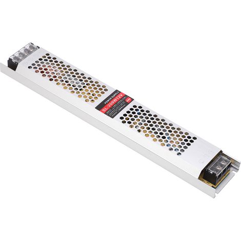 Alimentation LED ultra-plate 200W 12V 16.7A, entrée AC 190V‑240V, convertisseur pour éclairage