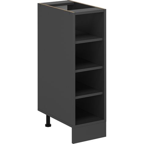 Etagère de cuisine R-Line, Anthracite, 25cm sans PT, Vicco