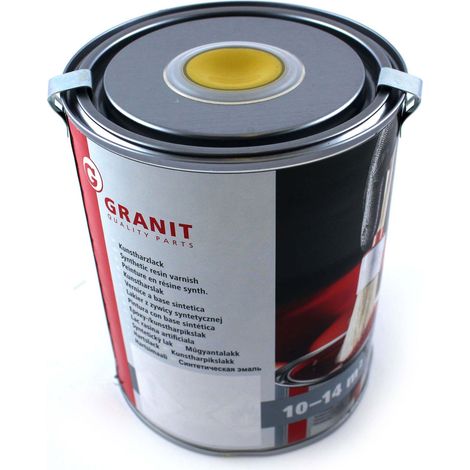 Peinture Vernis Komatsu jaune RAL 1132 NOPOLUX WICKENS GRANIT Bidon de 1 l (1/2)