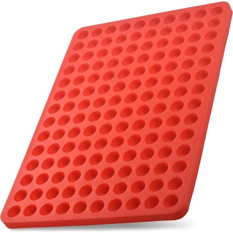 Moule en silicone semi-sphérique à 140 cavités, moules à bonbons gélifiés, moule à mini-friandises pour chiens, tapis de cuisson, support rond en silicone pour ganache, gelée, bonbons, biscuits, pépit (1/5)
