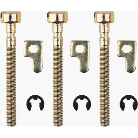 CCYKXAA （5.6×1×1cm）Vis Tendeur de Réglage Chaîne de Barre 3 Pcs Kit pour Husqvarna 36 41136 136LE 141 141LE 137 137E 142 142E 235 240 Remplacement Pièces de Tronçonneuse