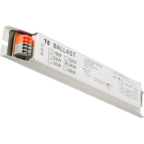 LaBlanc - Elektronisches Vorschaltgerät T8 2x36W Spannungsbreite Leuchtstofflampe Startstart Energiesparlampe Vorschaltgerät Lampe