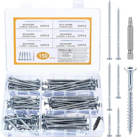 Vis à Bois Torx M5, Tête Fraisée Terrasse Charpente (1/5)