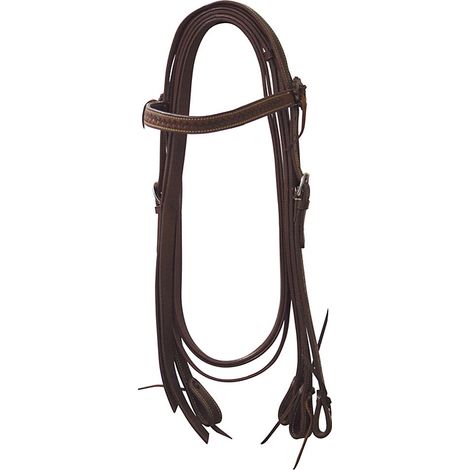 Pony, Marrone: Briglia western dritta completa di redini