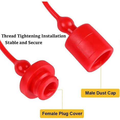 Couvercle de bouchon mâle et femelle pour coupleur rapide hydraulique, (-A 1/4 pouce)-- (1/5)