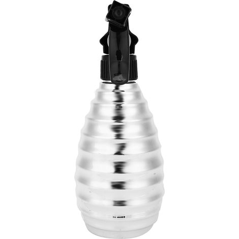 Flacon pulvérisateur 300ml pour coiffure, outil de salon et barbier, brumisateur fine brume, accessoire de styling argent (1/5)