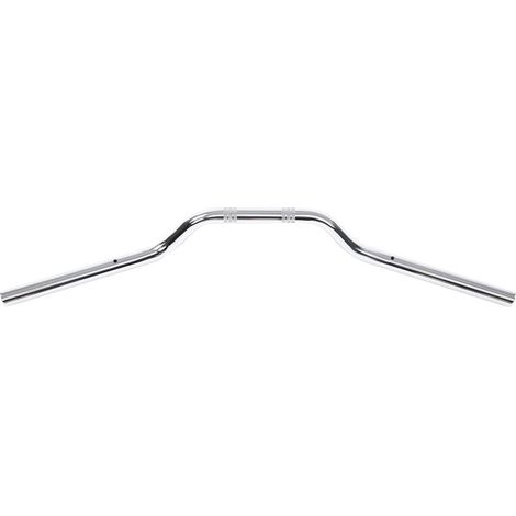 Pièce de rechange de barre de tranée de guidon de moto en acier de 22 mm (chrome) (1/5)