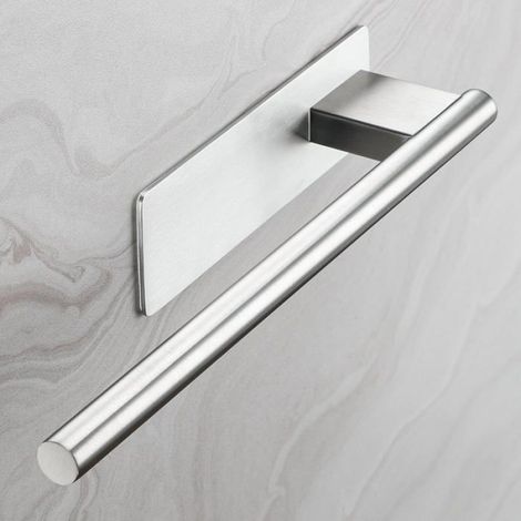 Porte-Serviettes sans Percer 304 Acier Inoxydable Porte Serviettes Autocollant Etagère Murale Porte-Serviettes Salle de Bain Monta (1/5)