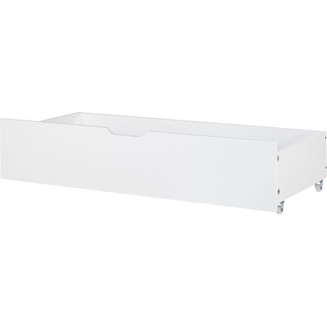Conjunto de 2 cajones de almacenaje para cama MDF blanco Epaney (1/5)