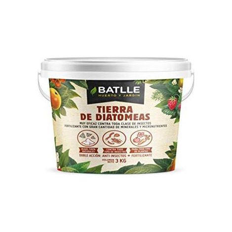 BATLLE BIO Tierra de diatomeas purificada 250g - Control natural de plagas
