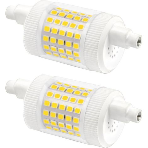Ampoule LED R7S 78mm Dimmable 15W Blanc Froid 6000K, 1500LM, AC 230V, Equivalent Crayon Halogène R7S 120W 100W, J78 LED Linéaire pour Plafonnier Projecteur, lot de 2 (1/5)